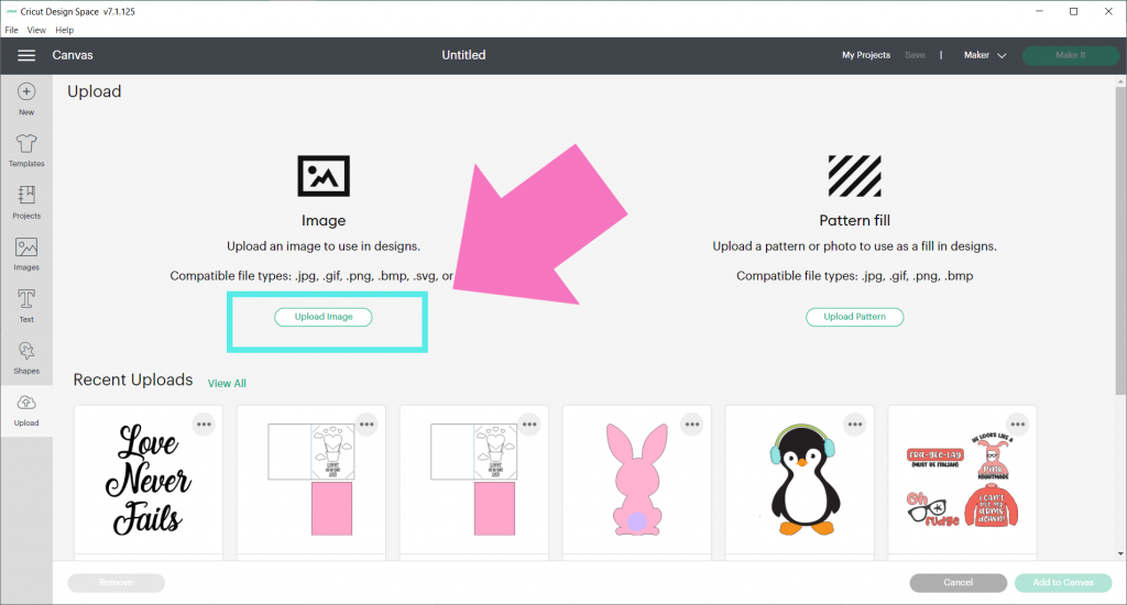 Cricut Design Space: Upload Image