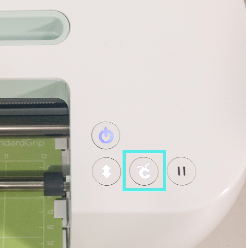 Press the cut button to cut your Cricut project