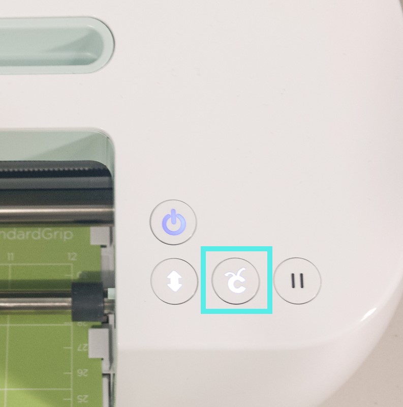 Press the Cricut Cut Button when it starts to blink